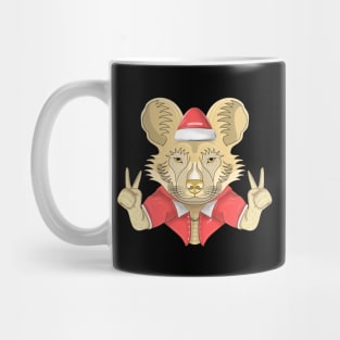 santa african wild dog Mug